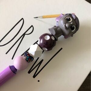 Disney Doorables: The Jungle Book: Hathi handmade beaded pen